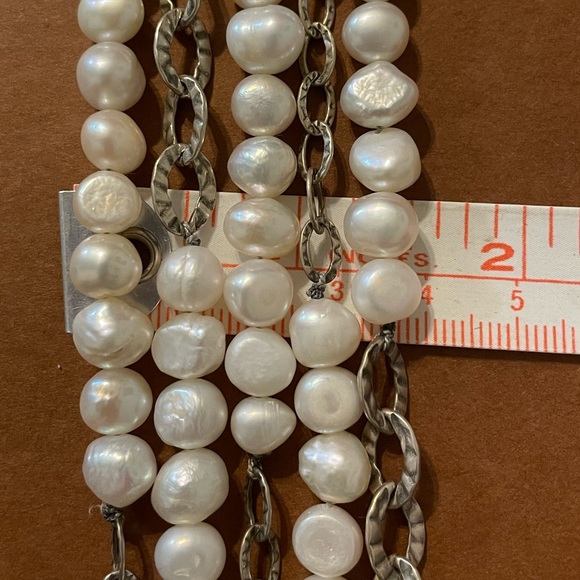 Silpada Rare Freshwater Pearl 5-Strand Bracelet B1575 - Picture 15 of 16